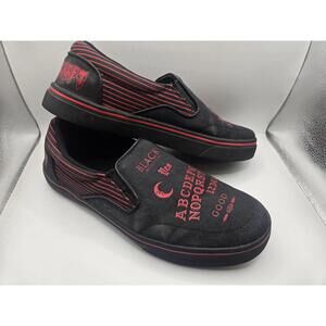 Blackcraft Ouija Board Red And Black Slip On Sneaker Sz W 11 M 9 Goth Punk Emo